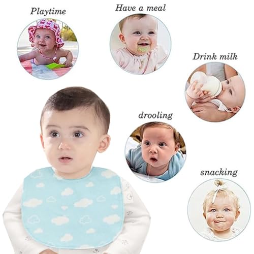 Oaygat 6-Pack Baby Bandana Dribble Bibs Cotton Teething Bibs Infant Feeding Bibs Soft And Absorbent Bids With Adjustable Snaps Waterproof Drool Bibs For 0-36 Months Unisex Girls Boys Newborn Toddlers - 2