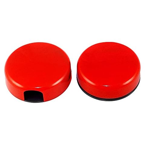 Magnetic Memo Clips Holders - Pen Pencil Holder Set of 2 - Red Colorful Magnetic Clips for Office, Kitchen, and Home Use - Strong Magnetic Backing to Keep Notes, Photos, and Important Documents Cover