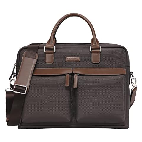 Banuce Laptop Tablet Bag Waterproof Nylon Business Briefcase for Men Large Capacity Tote Computer Bag Shoulder Messenger Attache Case Cover