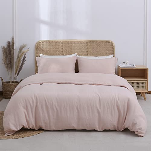 Simple&Opulence 100% Linen Duvet Cover Set 3pcs...