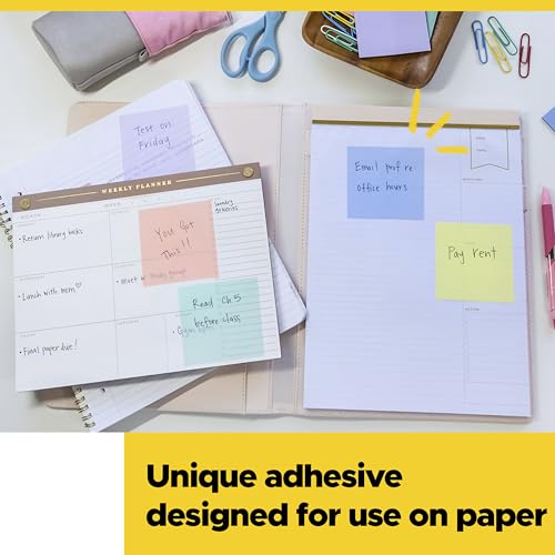 Post-it Transparent Notes, 2.8 x 2.8 in, Pastels, 2 Pads - image 7