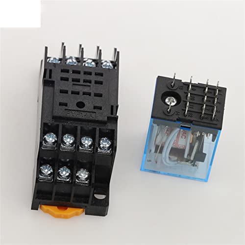 Relé electromagnético para solucionar fallos de maniobra con base de enchufe 12V CA 3