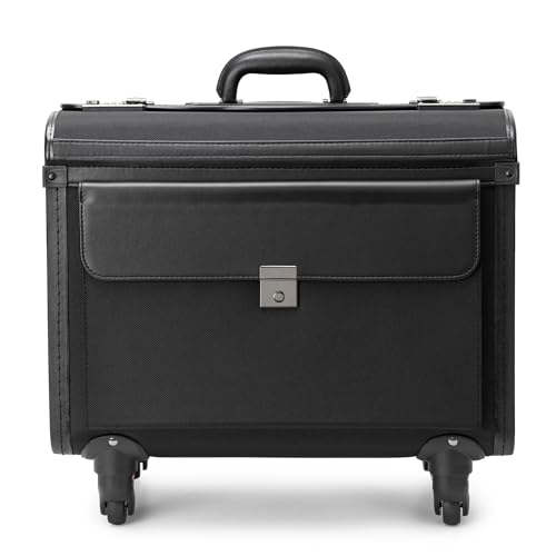 Alpine Swiss 4-Wheel Rolling Briefcase