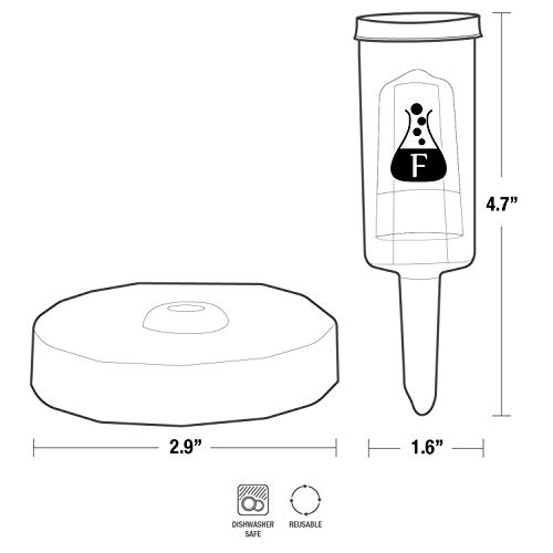 Fermentology Sauer System Fermentation Airlocks – Lids, Grommets, Gaskets, Stoppers – for Regular Mouth Mason Jars – 4 Pack