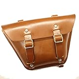 crafta SR400専用レザーサイドバッグ(ダブルベルト) (キャメル)