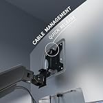 Single Monitor Arm Desk Mount Computer Monitors for 17-32" Screens | Gas Spring Monitors Arm,Adjustable,Stand up to 4.4 to 19.8 lbs,Vesa Mount with Clamp and Grommet Base,VESA 75 & 100mm