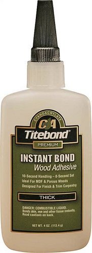 Titebond 6222 4 Oz Titebond Thick Instant Bond Wood Adhesive