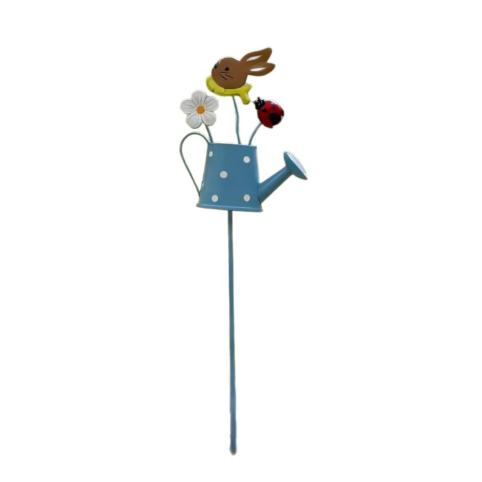 ordinarYone Elegant Metal Flowers Garden Stake Patio Balcony Planter Ground Spikes For Outdoor And Indoor Decoration