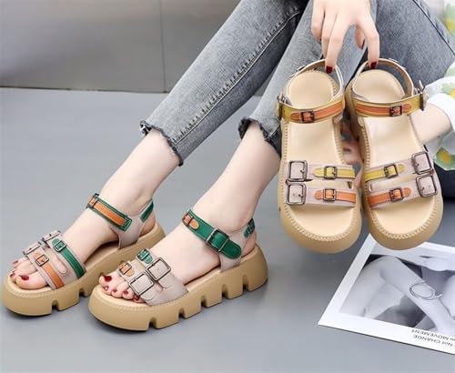 Womens Sandals Buckle Wedge Color Womens3