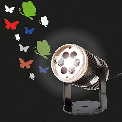 Preisvergleich Produktbild LED [ Schmetterlinge ] Projektor - Nachtlicht als Kinderlampe / Kinderlicht - Einschlafhilfe für Baby & Kind im Kinderzimmer [Energieklasse A+]