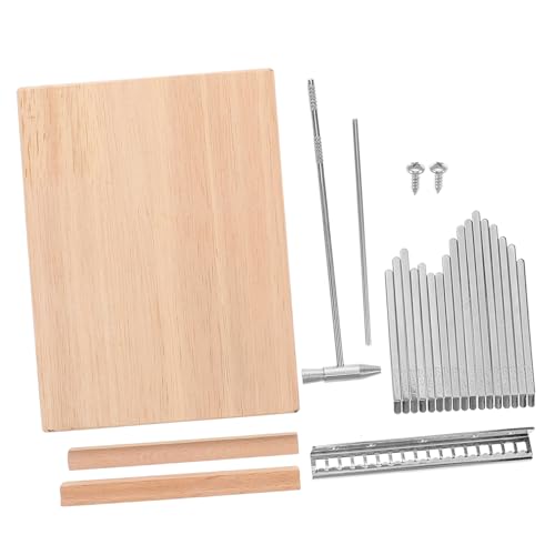 GOOHOCHY 初心者向け 親指ピアノ 17鍵 カリンバ 小型楽器 男の子・女の子・大人向け ポータブル 木製 フィンガーピアノ チューニングハンマー付き