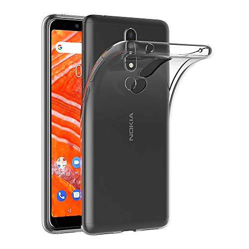 AICEK Funda Nokia 3.1 Plus, Transparente Silicona Fundas para Nokia 3.1 Plus Carcasa Silicona Funda Case (6,0 Pulgadas)