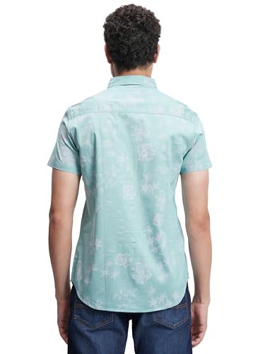 Image of Highlander Men's Floral Print Half Sleeves Shirt | Vibrant & Elegant | A Sophisticated Wardrobe Essential