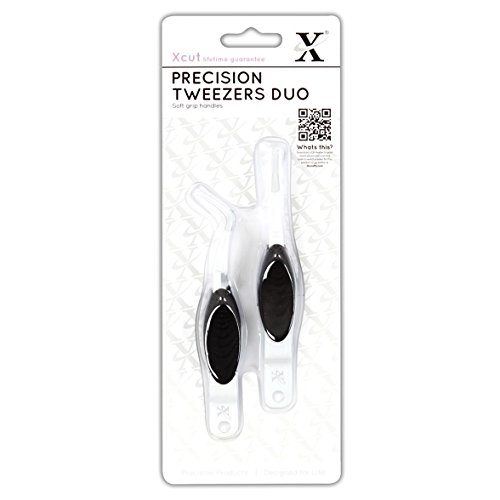 Xcut Precision Tweezers Duo Pack, Tweezer Set For Craft, Model, Facial, Women And Men, Soldering, Essential Accessories