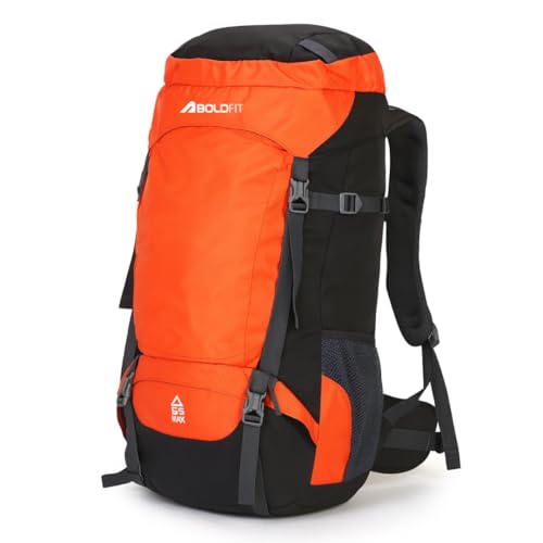Boldfit Rucksack Bag 65 litres Trekking Bag Travel Backpack for M...