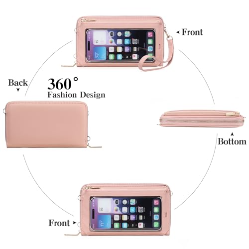 Image of GOIACII Phone Purse Crossbody Bags for Women Small Travel Wallet Touch Screen RFID Blocking