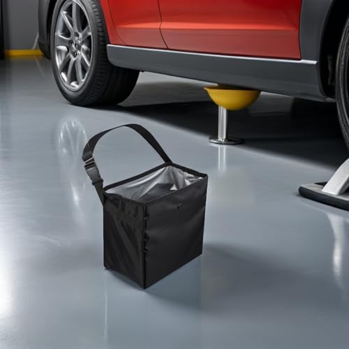 Botes de basura para coche multifuncionales e impermeables de nylon bolsa de 8.5l 4