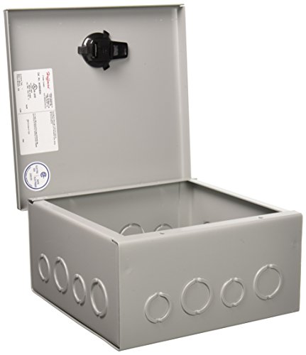 Hoffman Ahe8X8X4 Pull Box, Hinged Cover, Steel, 8" X 8" X 4", Gray #TOP1
