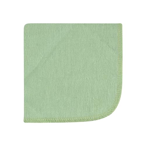 Image of Hudson Baby Unisex Baby Flannel Cotton Poly Washcloths, Plants 12 Pack, One Size