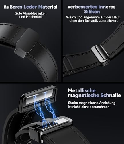 LIGE GPS Smartwatch Herren, Barometerdruck/Höhenmesser/Kompass, 1,43" AMOLED Smart Watch mit LED Taschenlampe/170+ Sportmodi/5ATM/Bluetooth… – Ansicht 3