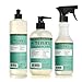 MRS. MEYER'S CLEAN DAY Kitchen Essentials Set, Includes: Hand Soap, Dish Soap, and All Purpose Cleaner, Basil, 3 Count Pack