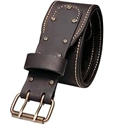 FESA Men's Leather Tool Belt - Handcrafted Top Grain Leather Tool Pouch Belt for Carpenters & Oth...