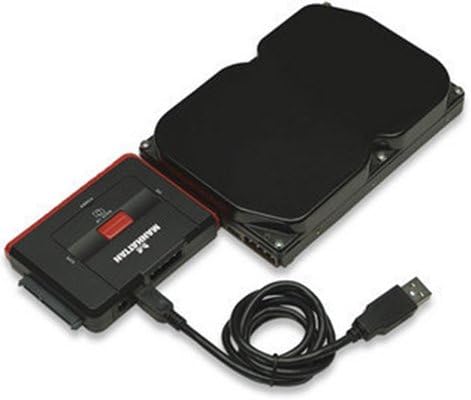 Manhattan 179072 Hi-Speed USB 2.0 to SATA/IDE Adapter with Power Supply