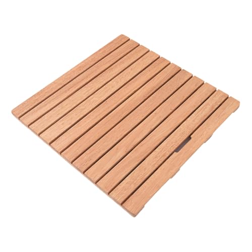Wansiman Tarima para Ducha En Madera,Alfombrilla De Ducha De Madera,Tapete De BañO De Madera Impermeable,Tarima De Ducha Y BañO Flexible,Antideslizante,para BañEra,Piscina,BañO,Patio
