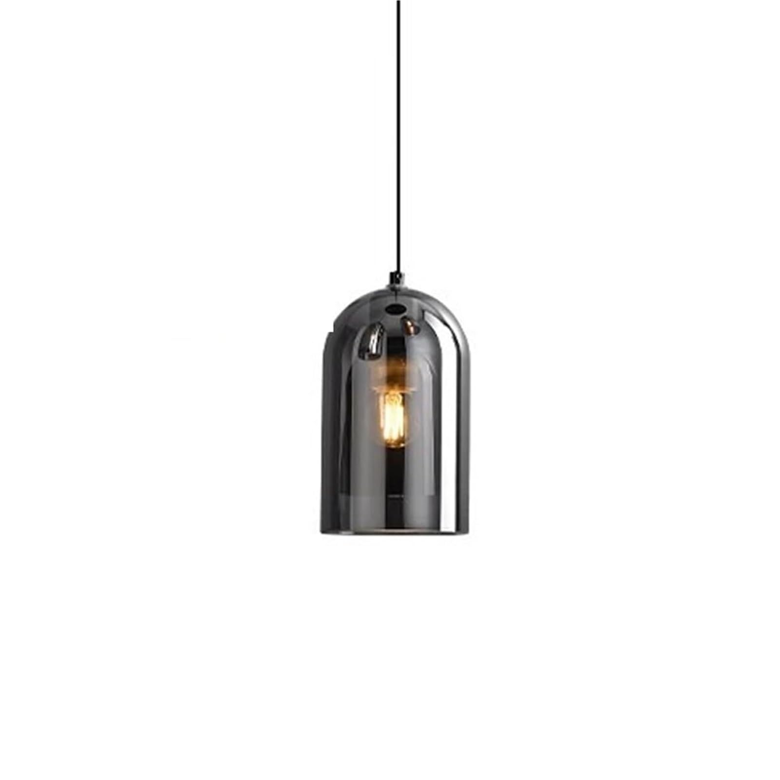 HUAYUSEDF Nordic Minimalist Glass Pendant Lamp Chandelier Hanging Lighting Ceiling Fixture for Restaurant Bedroom Bedside Bar Counter Dining Table