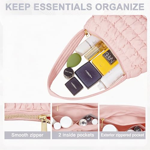 Image of Puffer Tote Bag, Small Tote Purse Lightweight for Everyday Hobo Handbag
