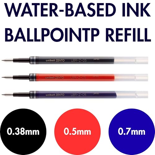 TTDLMO Bolígrafo de Gel 0.38mm y 0.5mm Pack x2 Negro miniatura 6