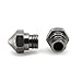 BIQU Upgrade Wear Resistant MK10 Nozzles M7 0.4mm Threaded Stainless Steel Nozzle Extrusion Head (Pack of 5pcs)