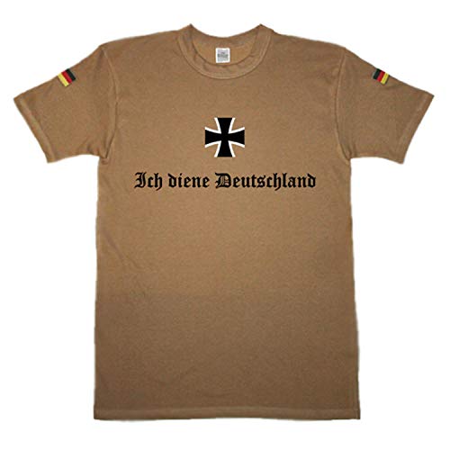 Ich diene Deutschland t-shirt de l'armée pour soldat et réserviste de la BW en vert XXXL