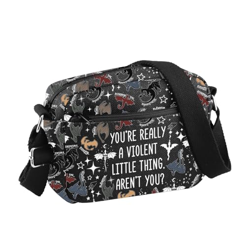 BDPWSS Fourth Book Crossbody Bag You're Really A Violent Little Thing Dragon Rider Fan Gift Xaden Riorson Travel Shoulder Bag
