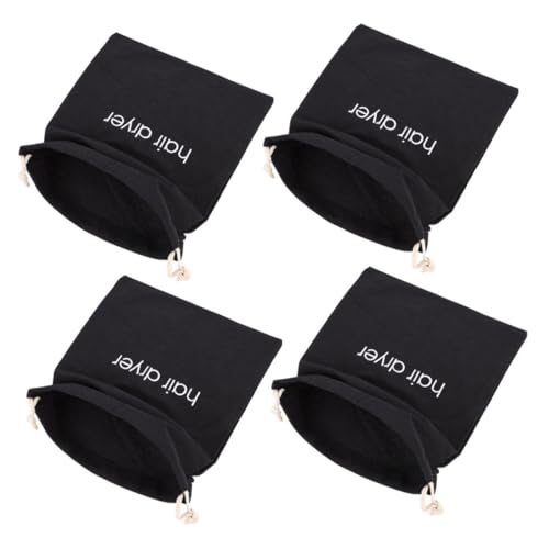 MUSISALY 4 piezas Bolsa de Almacenamiento con Cordón para Secador de Pelo Unidades Resistente Reutilizable y Lavable Organizador Práctico para Viajes y Diario