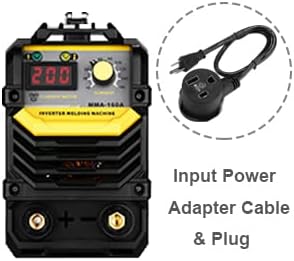 DEKOPRO 220V MMA Lift TIG Welder, 160A Stick ARC Welding Machine IGBT Digital Display LCD Hot Start Welder with 3M Electrode Holder, 3M Work Clamp, 2M Input Power Adapter Cable and Brush