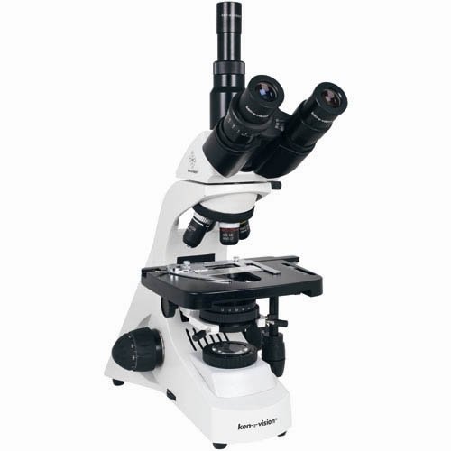 Image of Ken-A-Vision T-29042 Research Microscope, 10x Eyepiece, Trinocular Head and Semi Plan Objectives