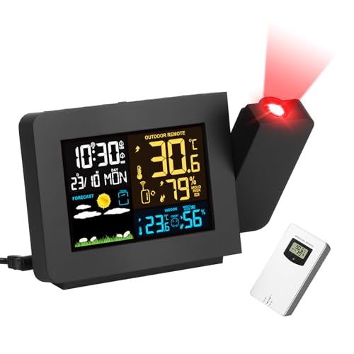 Projection Alarm Clock with Weather Station