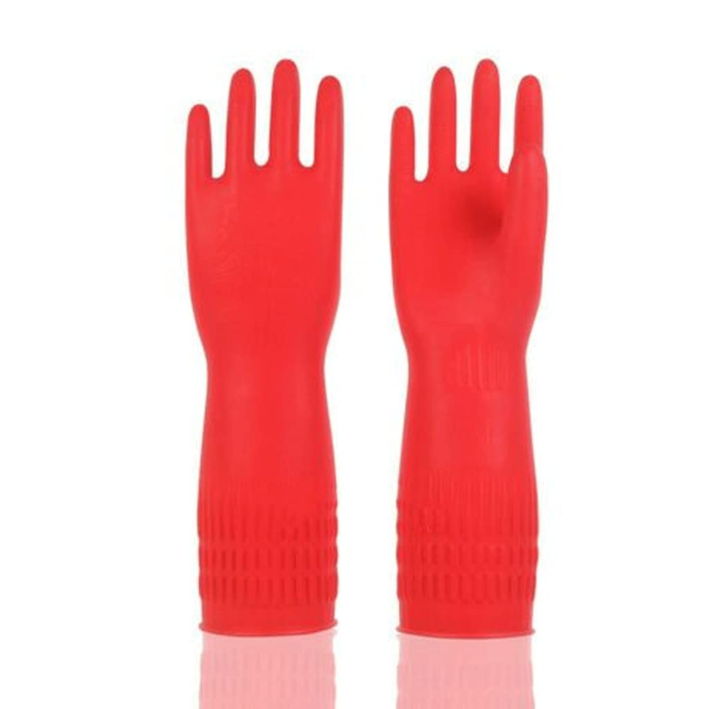 38 cm długie lateksowe rękawice robocze do prania zmywarki do naczyń gospodarstwa domowego ubezpieczenie pracy (S)