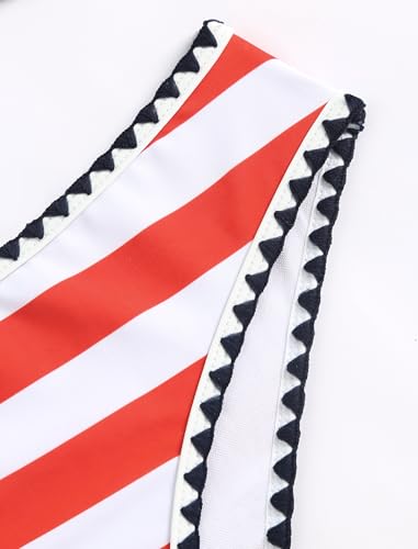 Image of ZAFUL Women Strapless Textured Bandeau Bikini 2 Piece Swimwear Cheeky Solid Lace up Bathing Suits