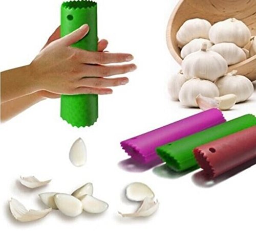 Drhob 1pcs HOT Magic Silicone Garlic Peeler Peel Easy Useful Kitchen Tools Color Random