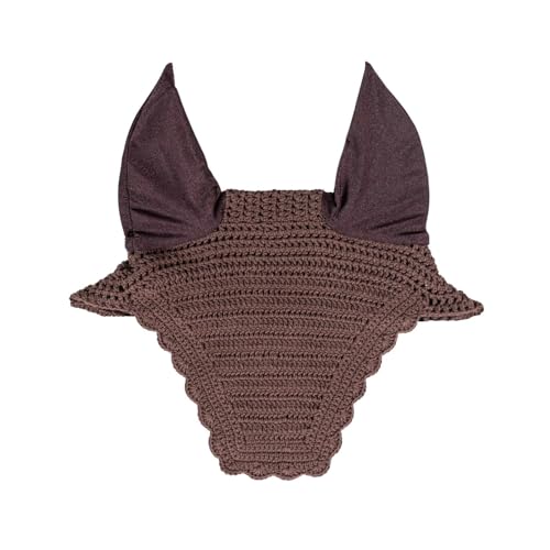 Bonnet anti-mouche Wellington Wave Choco protection oreilles cheval anti-insecte marron