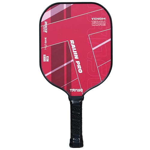 Image of TANSO Raijin Pro Fiberglass Pickleball Paddle (Hight Grit Surface Pickleball Paddle, Light Weight + Hexa Core, Wider Neck for Larger Sweet Spot)