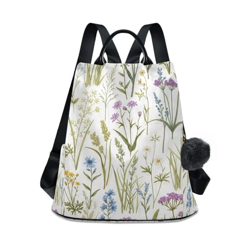 Sac à dos antivol femme : le cadeau fleuri idéal avec son pompon