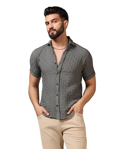 Image of TOPLOT Men's Regular Fit Casual Shirt
