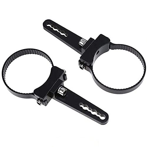 Auxbeam Light Bar Mounting Bracket Kit 1.75 Inch Bull Bar Roll Cage Clamps Mount Clamps Universal Holder Kits for Led Hid Light Bar Jeep Wrangler Trucks Off Road 2PCS