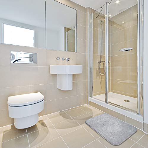 FCSDETAIL rutschfeste, Hochflor Badteppiche 60X90 cm, Maschinenwaschbare Badematte, Badvorleger mit Wasserabsorbierenden… – Bild 3