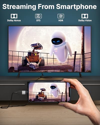 Image of FEDUS Type C to HDMI Converter Cable 4K@60Hz USB C to hDMI Adaptor Cord, MAC Thunderbolt 3 /4 Compatible Type C Converter for Laptop, Mobile, iPad Pro, MacBook, Chromebook, TV, Monitor
