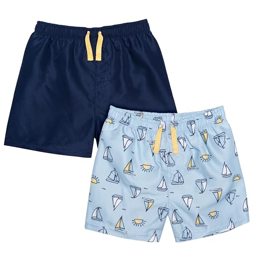 Image of Gerber Baby Boys' Toddler 2-Pack Swim Trunks