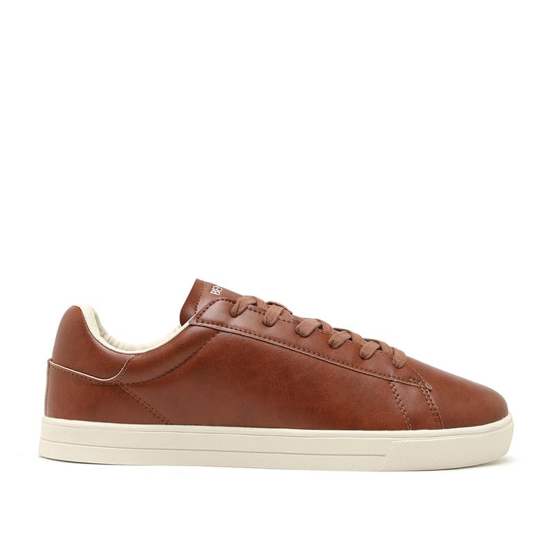 Image of United Colors of Benetton Mens United Colors of Benetton Solid Lace-up Classic Leather Finish Sneakers Sneaker